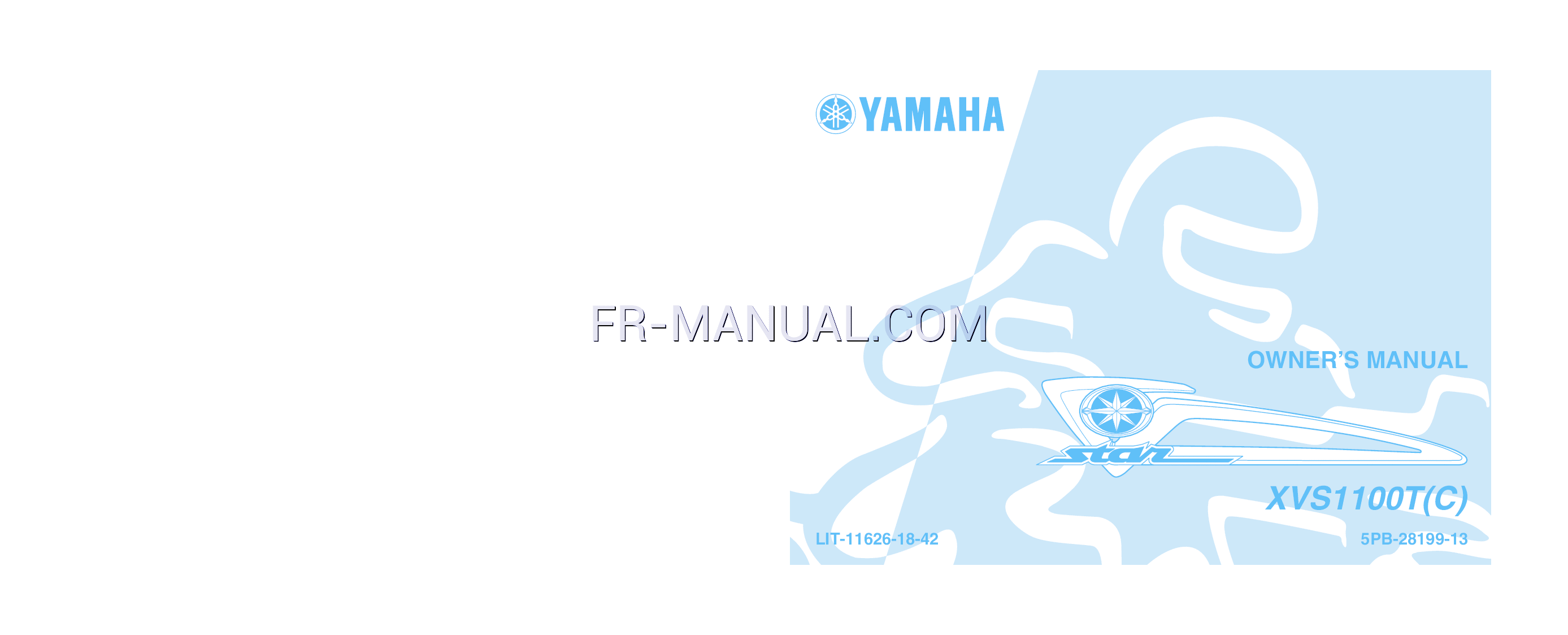 Read online Owner's Manual for Yamaha 2005 V Star 1100 Custom (Page 1)