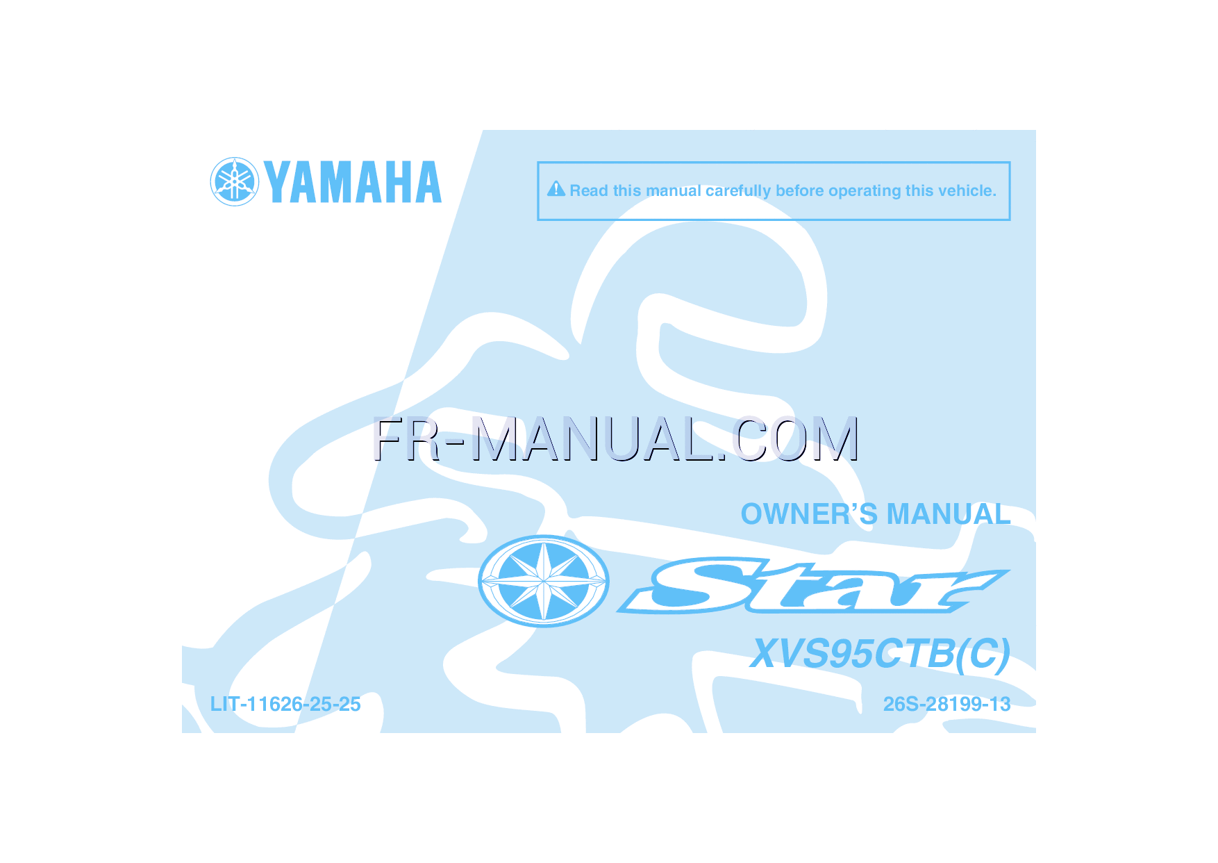 Read online Owner's Manual for Yamaha 2012 V Star 950 Tourer (Page 1)