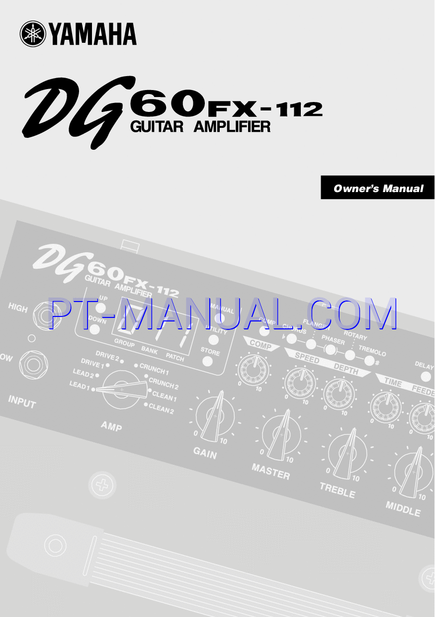 Read online Owner's Manual for Yamaha DG60FX-112 (Page 1)