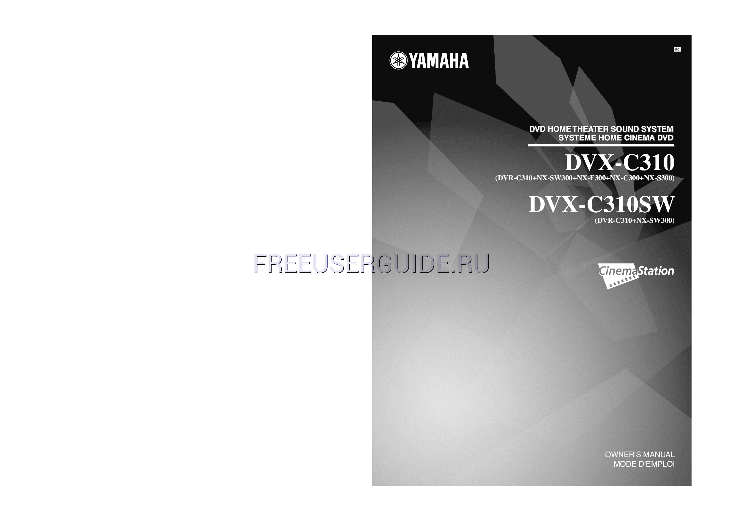 Read online Owner's Manual for Yamaha DVX-C310 (Page 1)