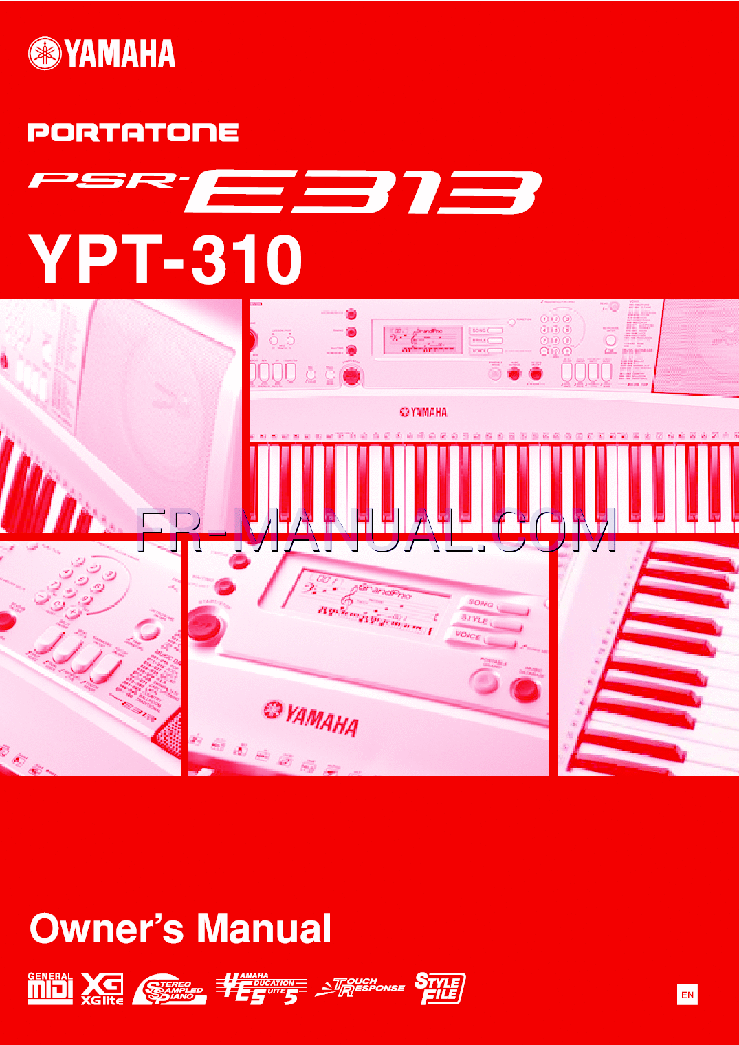 Read online User's Manual for Yamaha Electronic Keyboard PSR-E313/YPT-310 (Page 1)
