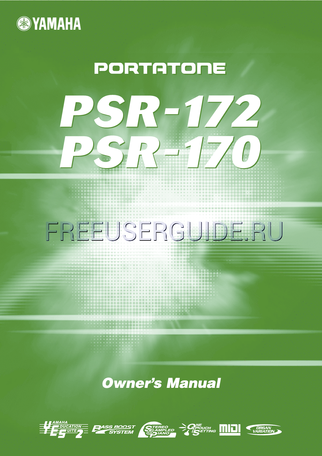 Read online Owner's Manual for Yamaha PSR-170 (Page 1)
