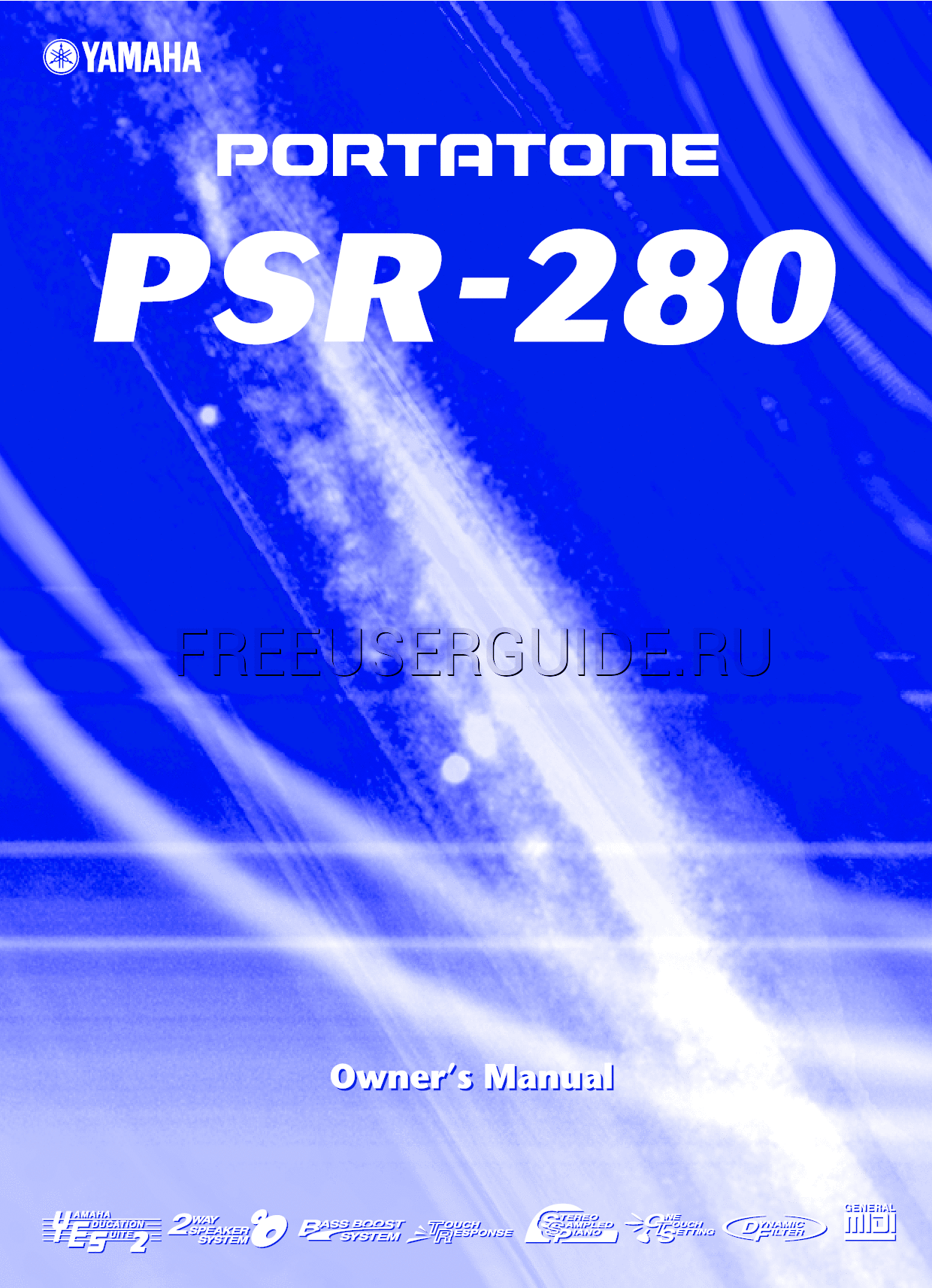 Read online Owner's Manual for Yamaha PSR-280 (Page 1)