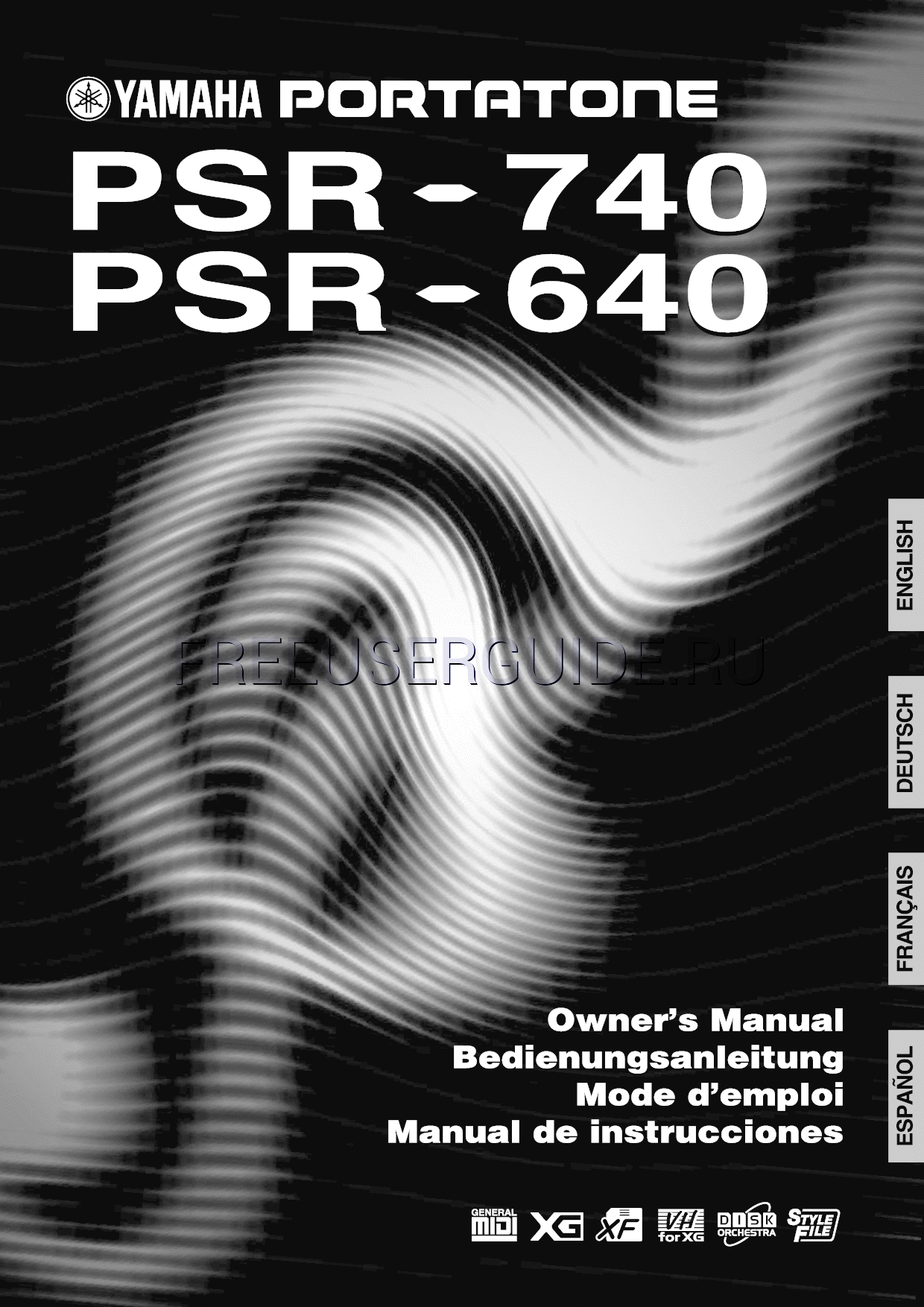 Read online Owner's Manual for Yamaha PSR-640 (Page 1)