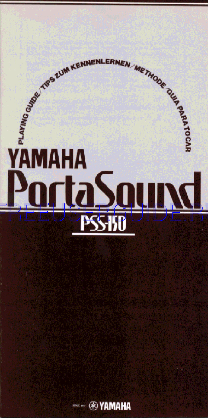 Read online Owner's Manual for Yamaha PSS-150 (Page 1)
