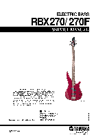 Musical Instruments Yamaha RBX270 User's Manual