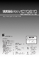 Stereo Receiver Yamaha RX-V1070 Owner's Manual