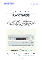 Stereo Receiver Yamaha RX-V740RDS User's Manual