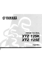 Motorcycles Yamaha XTZ 125K Owner's Manual