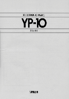 Keyboard & Mouse Yamaha YP-10 Brochure