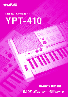 Keyboard & Mouse Yamaha YPT-410 Owner's Manual